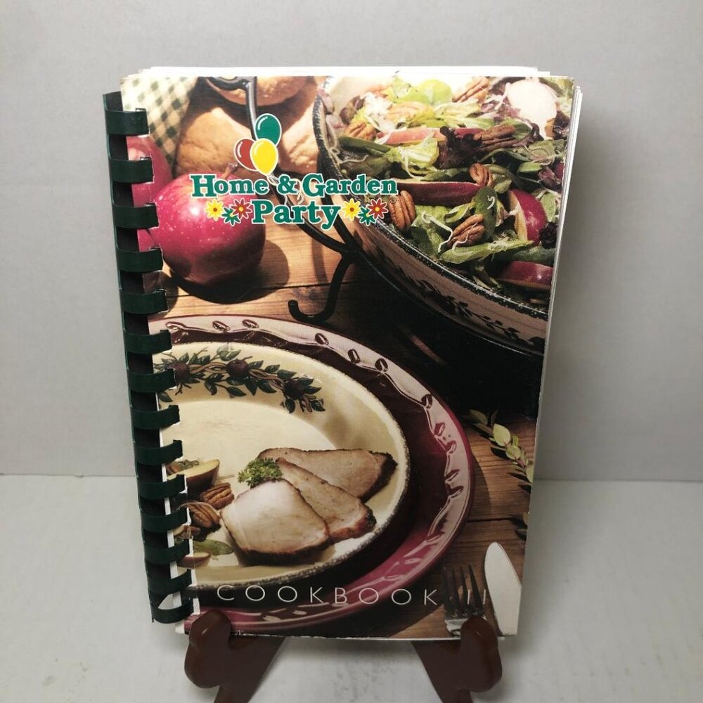 Home & Garden Party Cookbook II (2nd ED) Spiral Bound Cookbook Vintage 90's